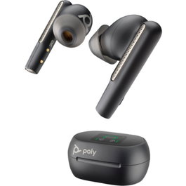 Poly Voyager Free 60+ UC M Negro Carbón con Estuche Táctil y Adaptador BT700 USB-C